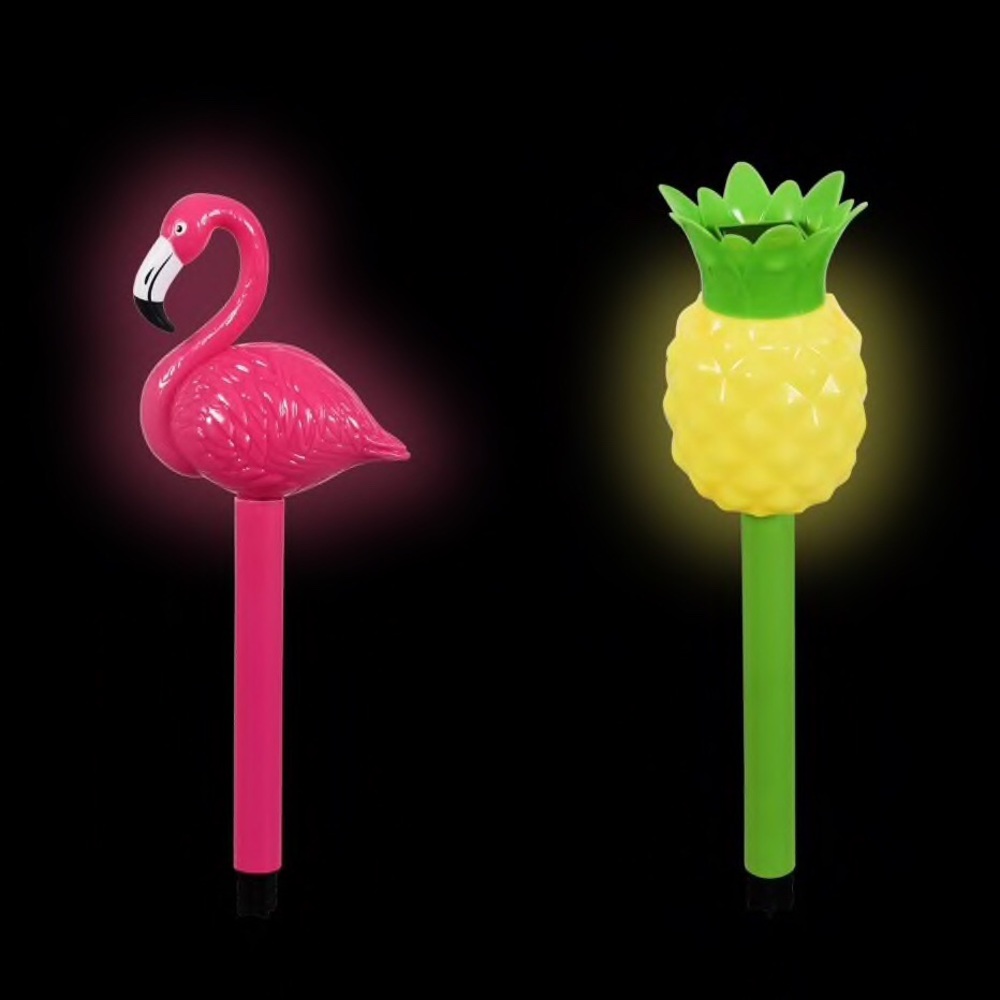 3 Flamingo or Pineapple Solar Lights - Picture 2 of 4
